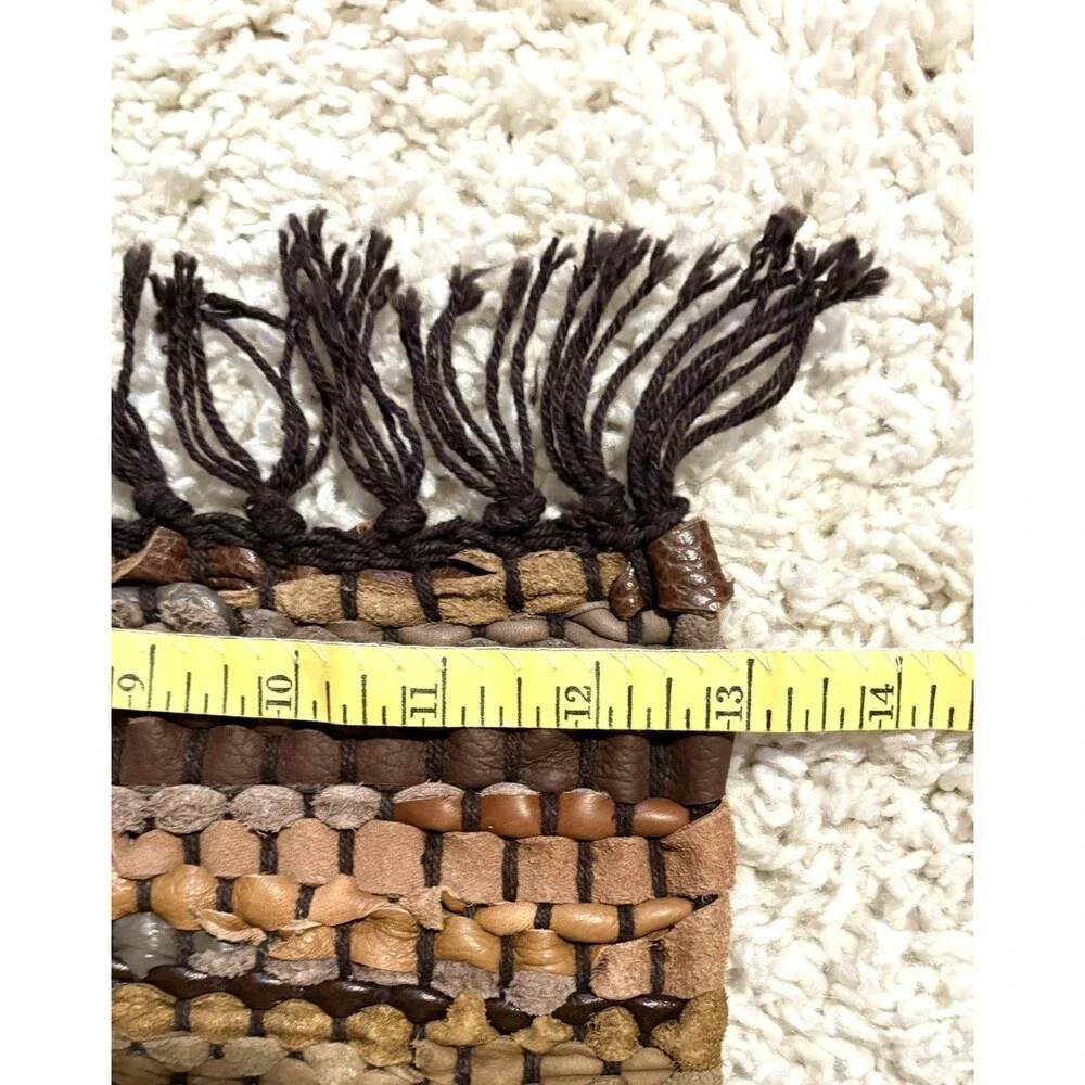 Tucson Leather Table Runner - Larry Traverso - 13 X 45 - Recycled Leather